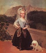 Francisco de Goya Portrait of Maria Teresa de Borbon y Vallabriga oil